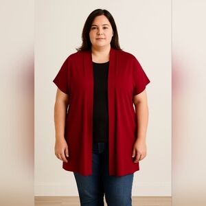 Colour Works Red Cardigan Sz M